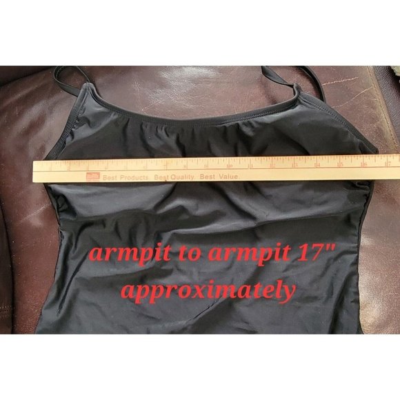 Hurley Sporty Women's‎ One Piece Swimsuit Size XL Black Strappy Back - Picture 14 of 16